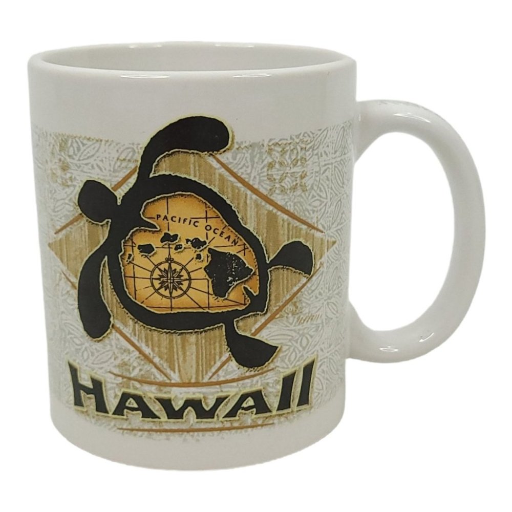 Honu Islands Hawaii 12 Oz Coffee Cup Mug Sea Turtle Ceramic Souvenir ABC Stores